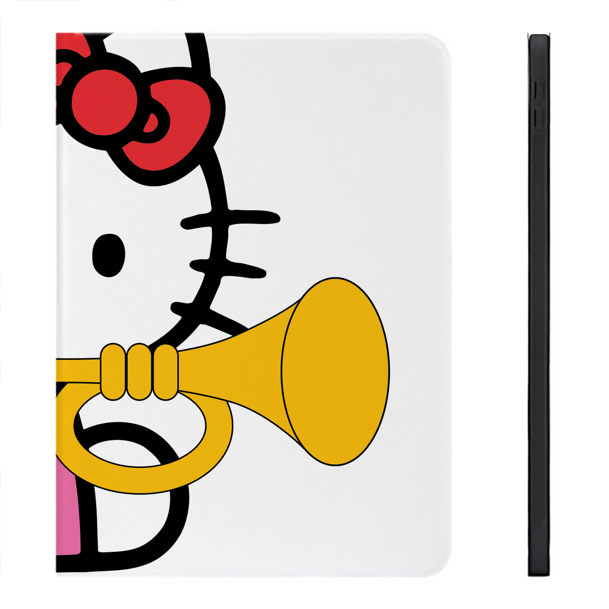 （画像用） Hello Kitty ハローキティ IPadケース ペンホルダー付き ブックスタイルデザイン